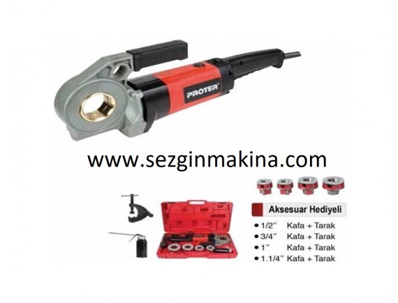 PROTER PR1520 1/2-2" ELEKTRİKLİ EL PAFTASI 1350W 220V